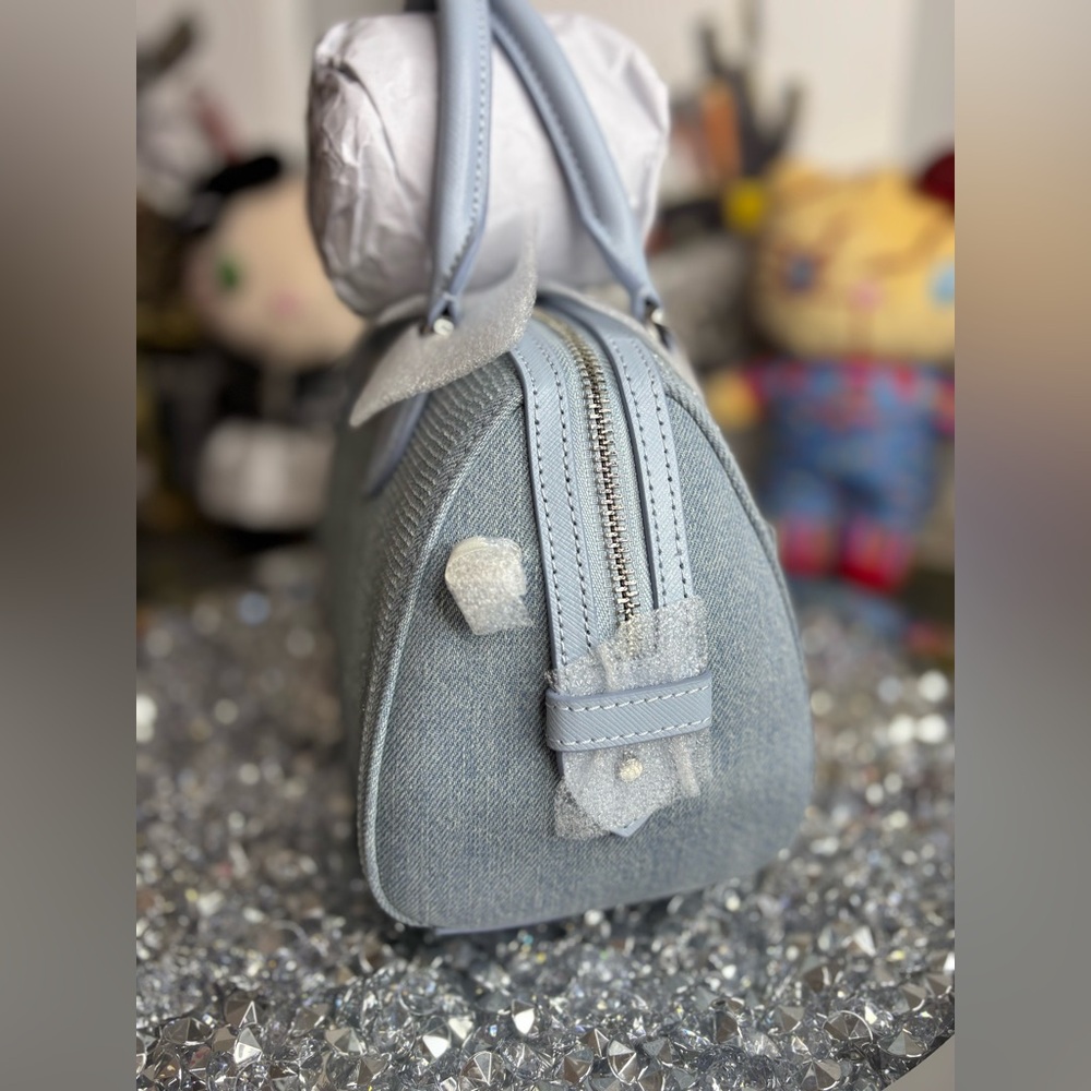 Kate Spade Madison Studded Denim Small Dolly Duffle NWT - Picture 11 of 17